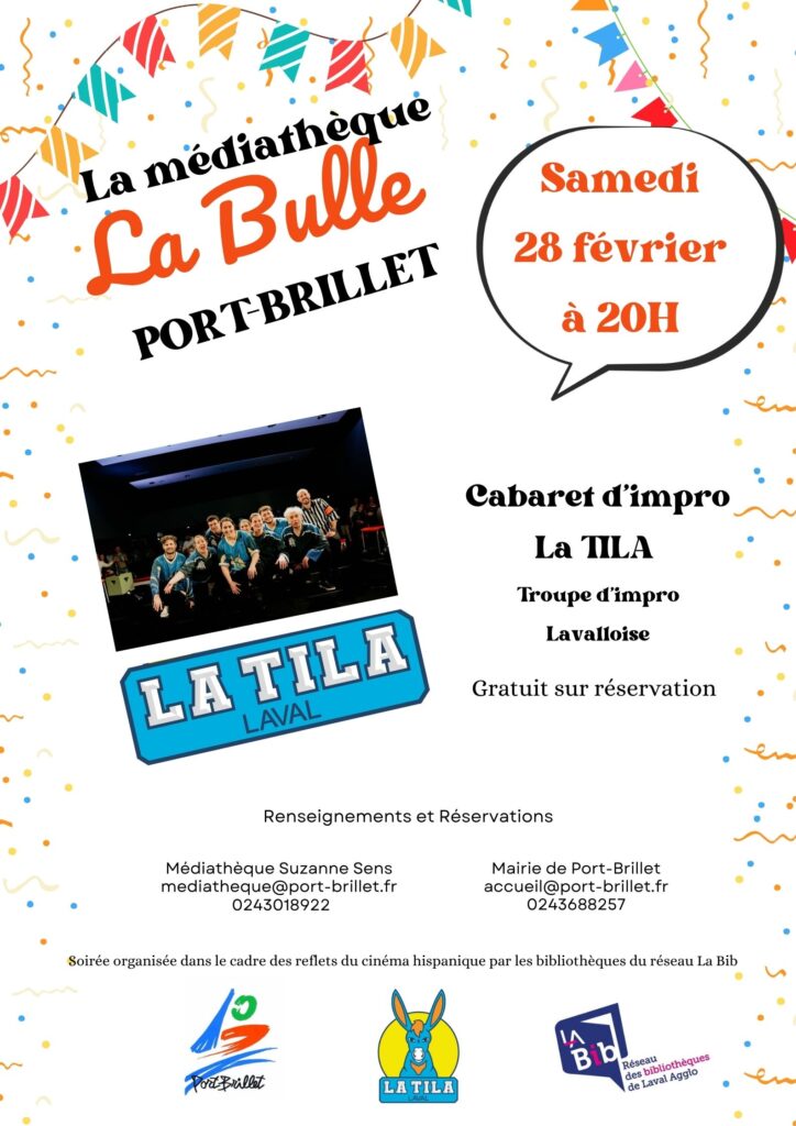 Cabaret Improvisation TILA Théâtre Port Brillet 28 février 2026