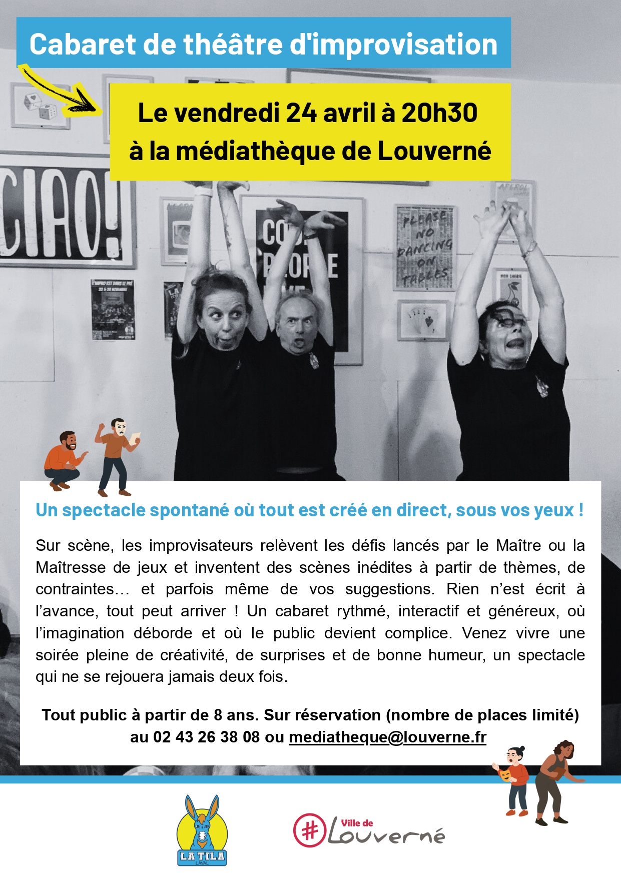 TILA cabaret improvisation Louverné 24 avril